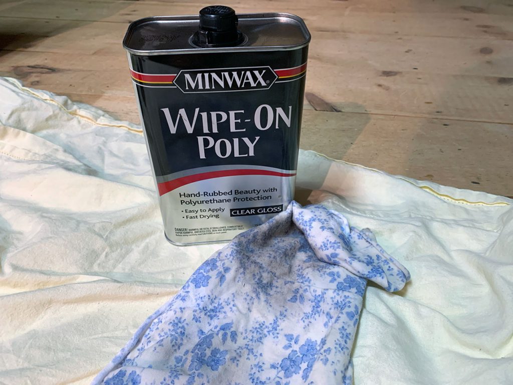 minwax wipe on poly for a kitchen table