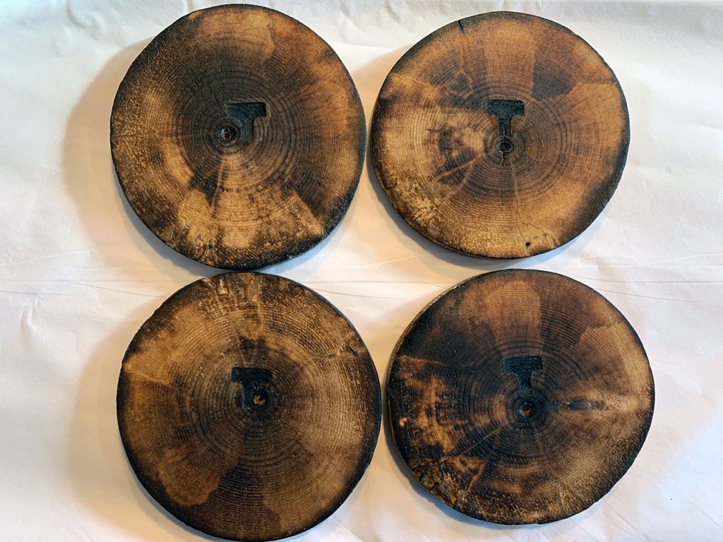  Shou Sugi Ban coasters