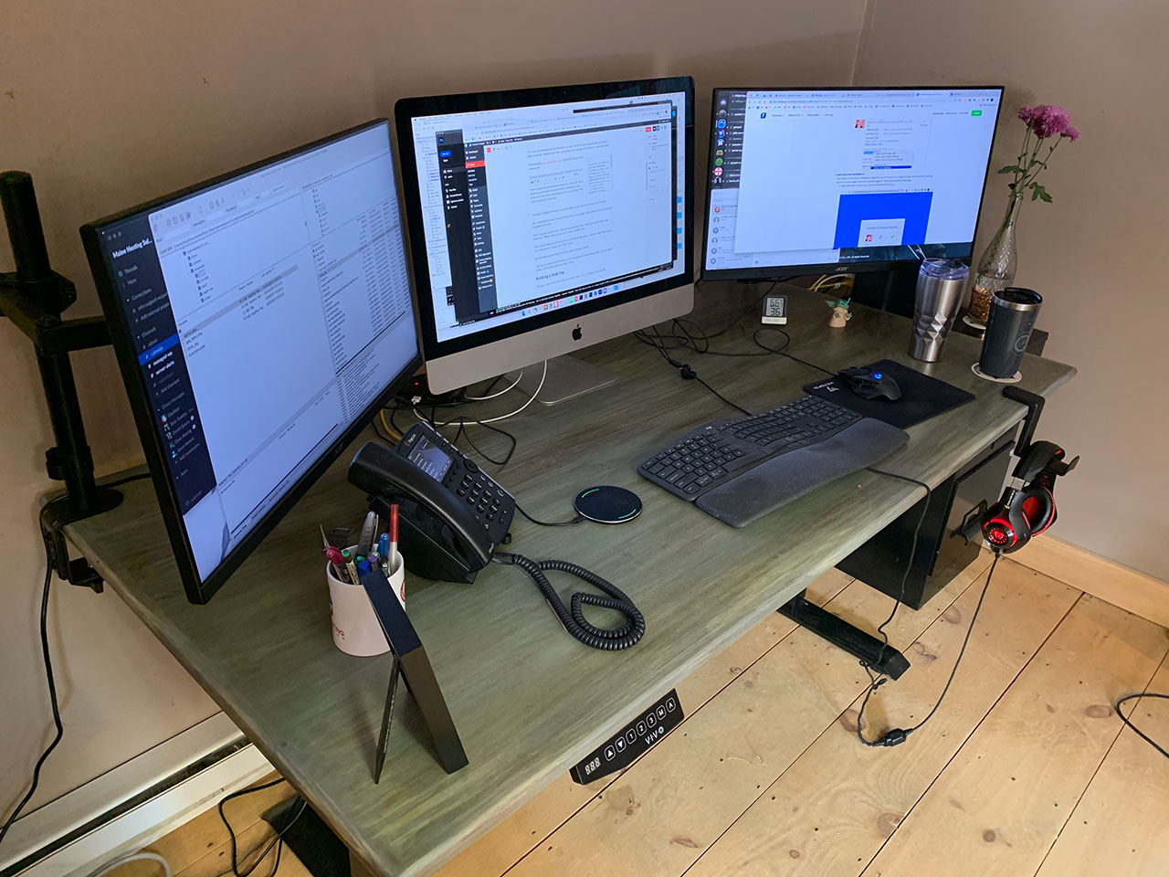 DIY adjustable standing desk